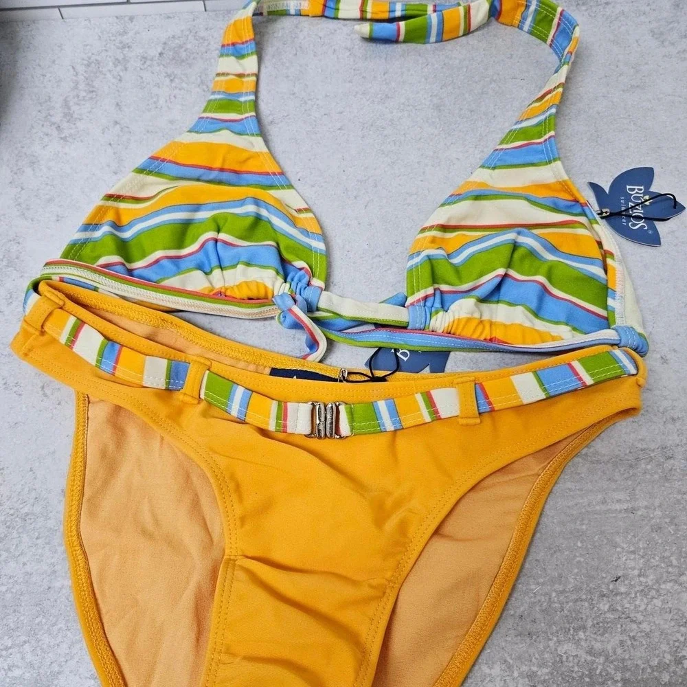 Women's Swim Bikini Buzios Brazil multicolor Bathing Suit New